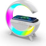 G Shape Bluetooth Speaker + Wireless Charger + Led Lamp