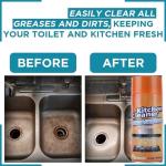 Multipurpose Bubble Foam Cleaner Kitchen Cleaner Rinse-free Spray Heavy Oil, Stubborn Grease Stain & Grime Remover Chimney Cleaner